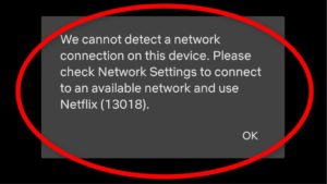 Netflix Error 13018