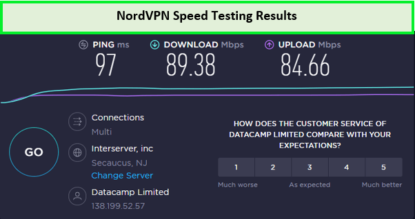 NordVPN Speed Testing