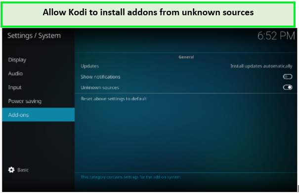 install add ons